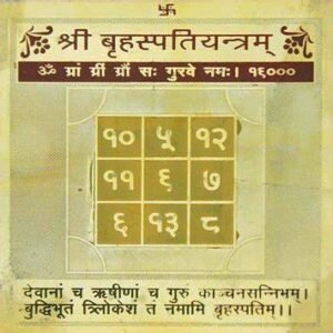Guru Yantra 4" Brass