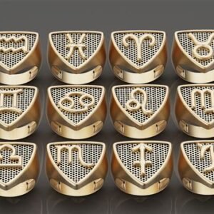 Zodiac Symbol Ring (Brass Adjustable)